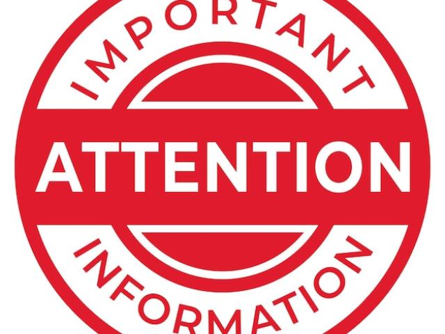 **IMPORTANT INFORMATION**